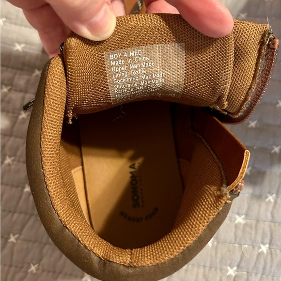 Sonoma Brown and White Boots with Lace-Up Design - Picture 5 of 6